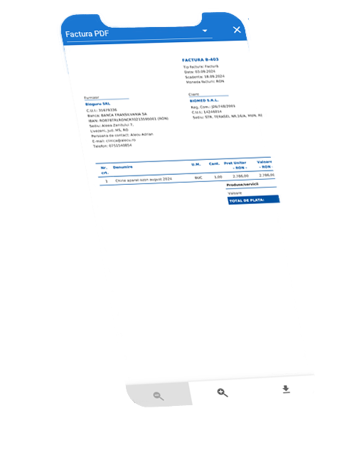 Aplicație de facturare integrat cu RO e-Factura