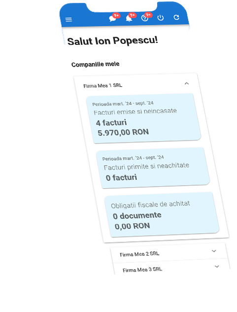 Aplicație de facturare integrat cu RO e-Factura